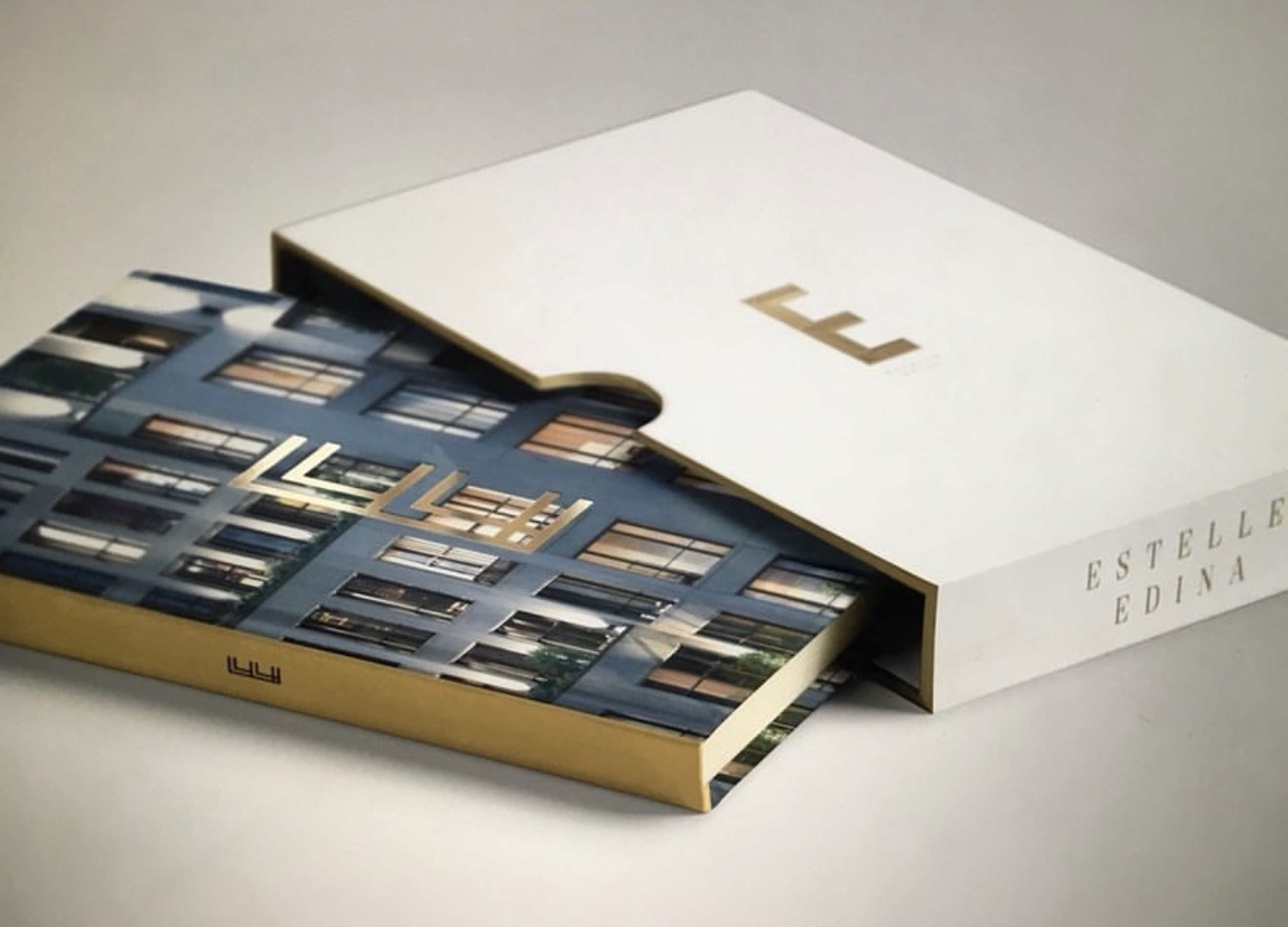 Estelle Edina presentation box and printed book