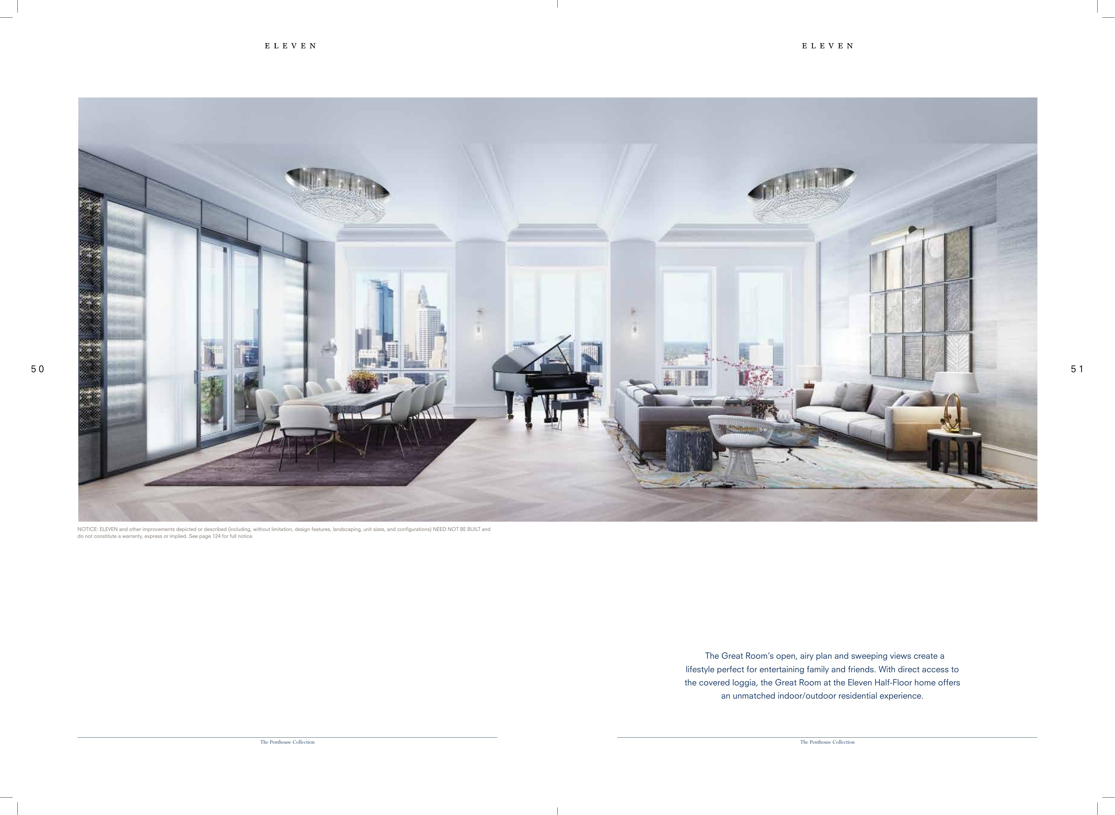 Eleven Penthouse Collection great room spread